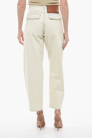 Bleached Wash Straight Fit Jeans