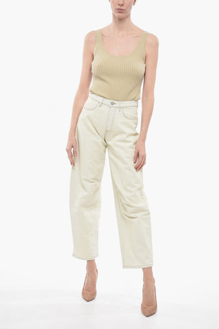 Bleached Wash Straight Fit Jeans