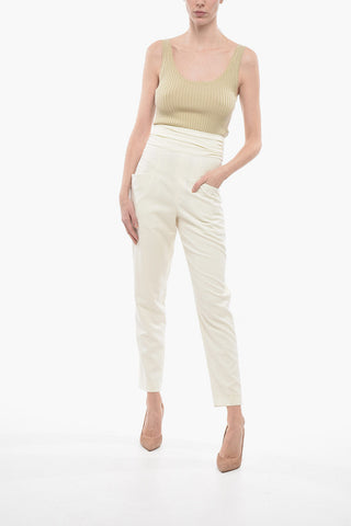 Ruched High-Waisted STODA Pants