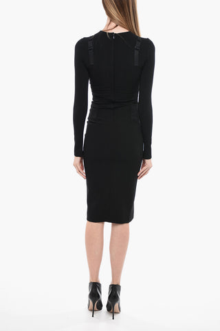 Lingerie Design Long-sleeved Sheath Dress