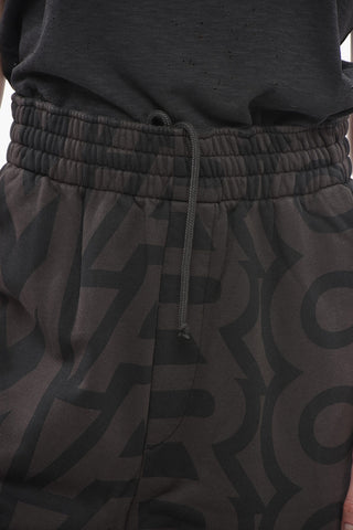 Wide Fit Monogram Joggers