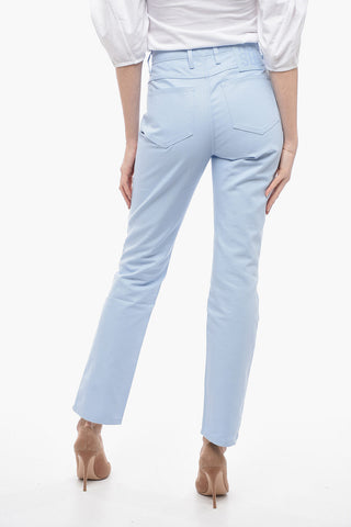 Jeans Straight Fit A Vita Alta