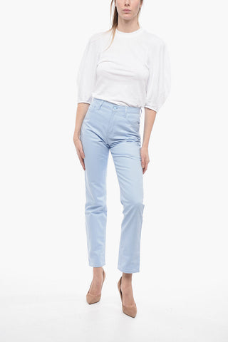 Jeans Straight Fit A Vita Alta