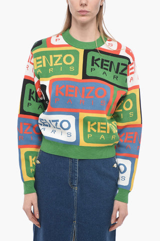 Maglia in Cotone PARIS LABEL con Motivo Monogram