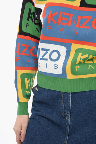 Maglia in Cotone PARIS LABEL con Motivo Monogram