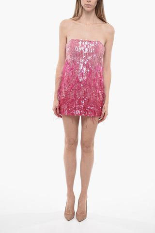 Minidress ANASTASIA Strapless In Paillettes