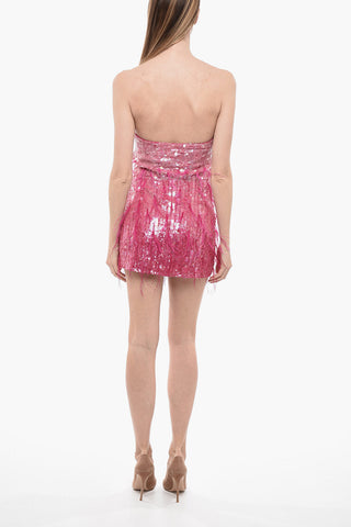 Minidress ANASTASIA Strapless In Paillettes