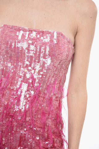 Minidress ANASTASIA Strapless In Paillettes