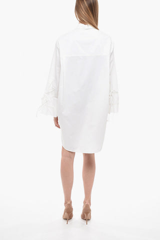 Oversize Shirt Dress With Bell Sleeves