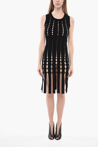 Stretchy Sleeveless Dress With Cutouts