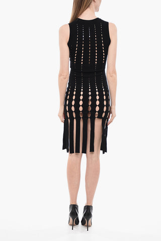 Stretchy Sleeveless Dress With Cutouts