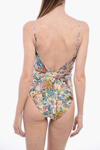 Costume da Bagno Intero CLOVER Wrap a Motivo Floreale