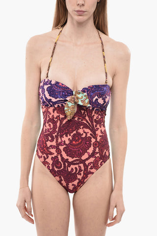 Costume da Bagno Intero TIGGY KEYHOLE a Motivo Floreale