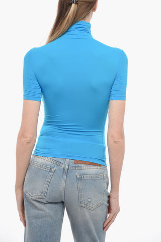 Top Elasticizzato STAMP A Collo Alto