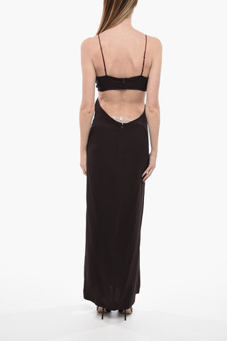 Bodycon Dress with Cut-Out Details and Maxi Front Slit