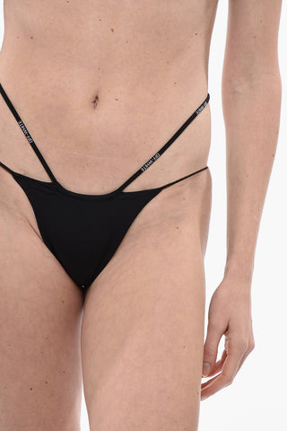 Bikini In Tinta Unita con Stringhe da Allacciare