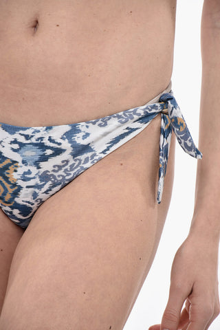 Patterned Tie-Side Bikini Bottom