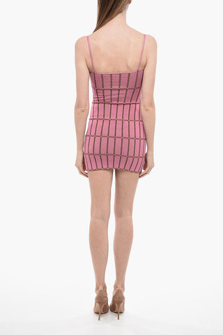 Jacquard LA ROBE MAILLE Knitted Slip Dress