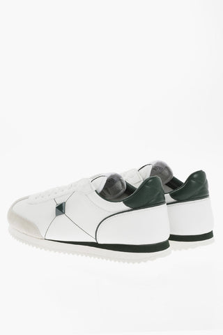 Sneakers Low-Top In pelle Con Dettaglio Borchia