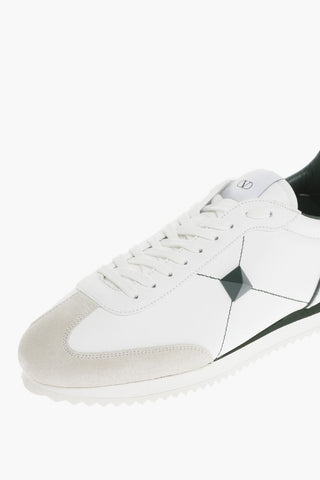 Sneakers Low-Top In pelle Con Dettaglio Borchia