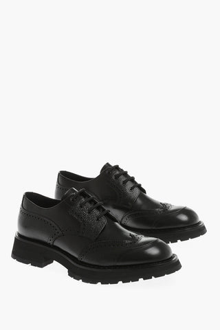 Derby In Pelle Con Dettagli Brogues