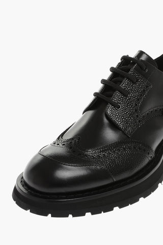 Derby In Pelle Con Dettagli Brogues