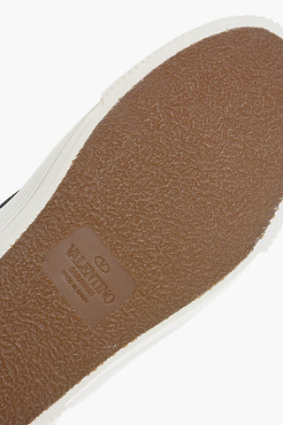 Canvas Slip-On Sneakers With Logo Print