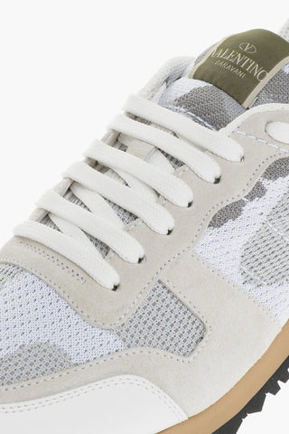 Leather Low-Top Sneakers With Camouflage Detail