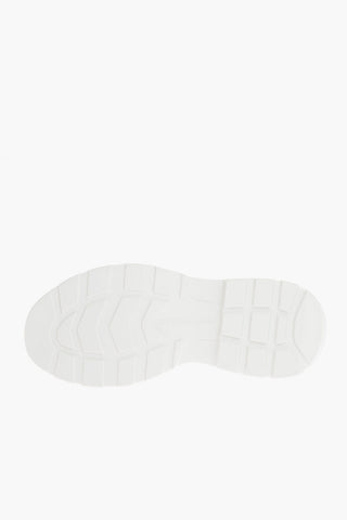 Sneakers In Pelle Low-Top Con Suola Platform