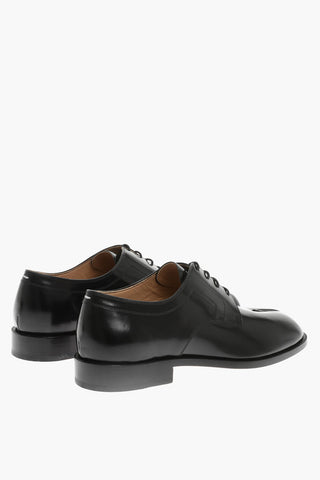 Derby Tabi In Pelle Spazzolata