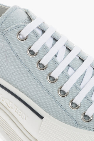 Canvas Low-Top Sneakers With Platform Sole