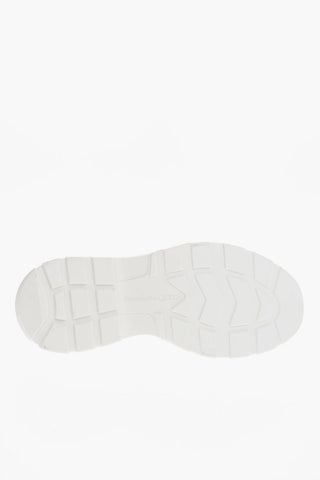 Leather Low-Top Sneakers With Platform Sole