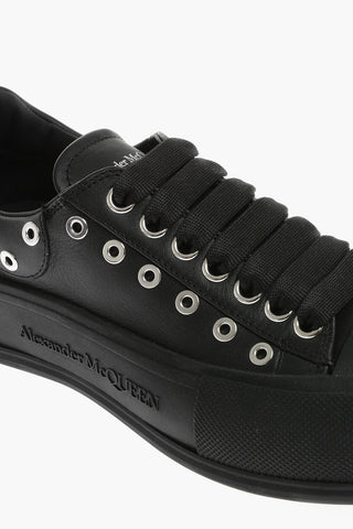 Leather Low-Top Sneakers With Studs Detail