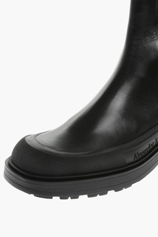 Leather Chelsea Boots With Contrasting Detail