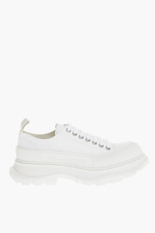 Canvas Low-Top Sneakers With Platform Sole