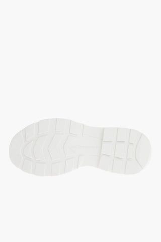 Sneakers Low-Top In Pelle Con Suola Platform