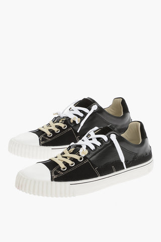 MM22 Leather and Fabric NEW EVOLUTION Low Top Sneakers