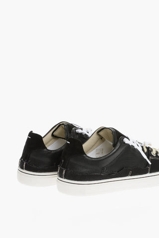 MM22 Leather and Fabric NEW EVOLUTION Low Top Sneakers