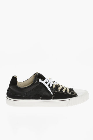 MM22 Leather and Fabric NEW EVOLUTION Low Top Sneakers
