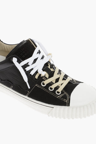 MM22 Leather and Fabric NEW EVOLUTION Low Top Sneakers