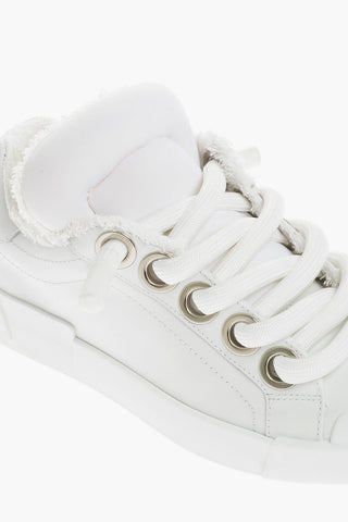 Leather Skater Sneakers With Logoed Sole