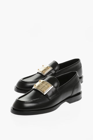 Leather SPORT CLASSIC Loafers With Logoed Plaque