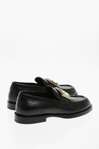 Leather SPORT CLASSIC Loafers With Logoed Plaque