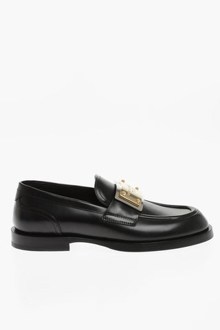 Leather SPORT CLASSIC Loafers With Logoed Plaque
