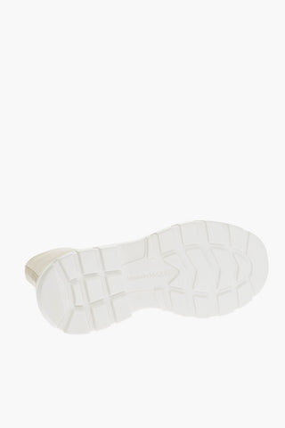 Leather High-Top Sneakers With Platform Soles