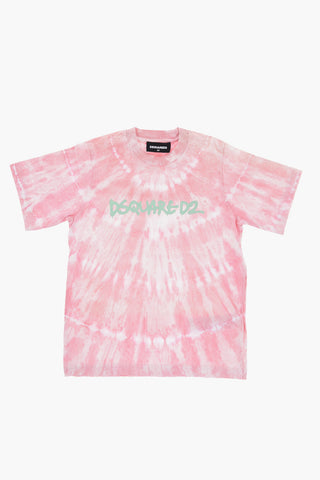 Tie-Dye Effect  SLOUCH FIT Crew-neck T-Shirt
