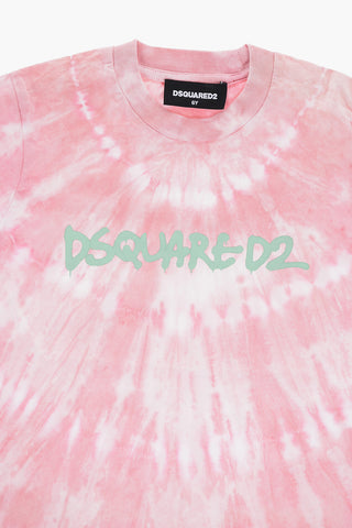 Tie-Dye Effect  SLOUCH FIT Crew-neck T-Shirt