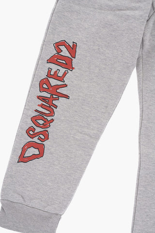 Joggers in Cotone Garzato a 2 Tasche