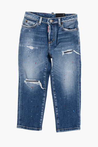 Jeans BOSTON in Denim Stretch con Strappi