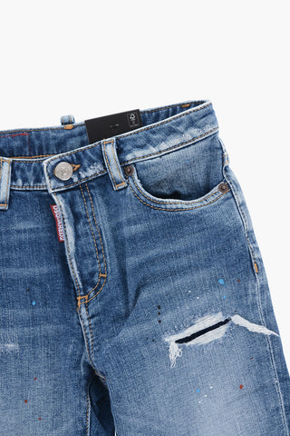 Jeans BOSTON in Denim Stretch con Strappi